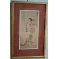 CHINESE THE GODDESS OF GOOD FORTUNE FRAMED PRINT- from SUEZYT