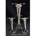 ANTIQUE SILVER PLATE 4 TRUMPET EPERGNE  CIRCA 1910 - from SUEZYT