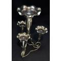 ANTIQUE SILVER PLATE 4 TRUMPET EPERGNE  CIRCA 1910 - from SUEZYT