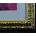 NICELY FRAMED COLOURFUL PRINT OF 2 LADIES IN PINK- from SUEZYT