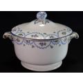 ANTIQUE BOOTHS TUREEN WITH BLUE SWAG - from SUEZYT