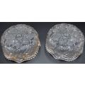 PAIR OF PRESSED GLASS DISHES - from SUEZYT