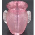 CRANBERRY GLASS  MATCH STRIKER VASE - from SUEZYT