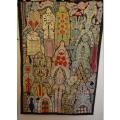 BEAUTIFUL HIGHLY DETAILED LARGE INDIAN EMBROIDERED WALL HANGING #2 - from SUEZYT