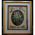 NICELY FRAMED BOTANICAL PRINT  - LILY OF THE VALLEY - from SUEZYT