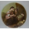 VINTAGE PAINTED GLASS WALL PLATE #2 - from SUEZYT
