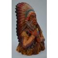RED INDIAN PAPERWEIGHT - HEAVY - from SUEZYT
