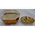 WADE COPPER LUSTER WARE LIDDED CONTAINER WITH PIN DISH - from SUEZYT