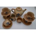 POTTERY TEA SET FOR 5 - from SUEZYT
