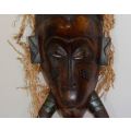 VINTAGE - AFRICAN GURO MASK  WITH CROCODILE - IVORY COAST - from SUEZYT
