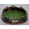 ANTIQUE JAPANESE SUMIDA GAWA POTTERY BOWL WITH FIGURES  - SIGNED - from SUEZYT