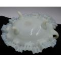 LOVELY FENTON? MILK GLASS FOOTED BOWL - from SUEZYT