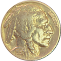 1937 Indian Head - Buffalo Five cent