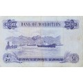 50 RUPEES Mauritius - Queen Elizabeth II  - 196X VF