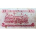 10 RUPEES Mauritius - Queen Elizabeth II - 196X - A22 933858 - G