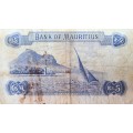 5 RUPEES Mauritius - Queen Elizabeth II - 196X - A21 409296 - G