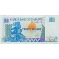 20 (TWENTY) DOLLARS ZIMBABWE  - 1997 - P7