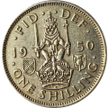 1 (ONE) SHILLING - SCOTTISH - 1950 King George VI