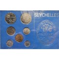 1972 SEYCHELLES - Mint Pack -  Seven Coins