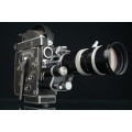 Bolex H16 SBM Reflex Camera with Kern Vario Switar F16-100mm F1.9 Motor **Excellent Condition**
