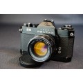Asahi Pentax ES 35mm SLR Film Camera with Asahi Super Takumar 55mm F2 Lens  **Excellent Condition**