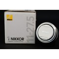 Nikon 1 NIKKOR 11-27.5mm f/3.5-5.6 Lens For J1 J2 J3 J4 J5 Mount    **Excellent Condition**