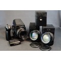Bronica GS1 6x7 Film Camera Kit with 3 Lenses and Metered Prism  **Excellent Condition**