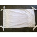 Lovely vintage white cotton pillowcase