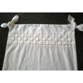 Lovely vintage white cotton pillowcase