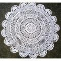 Perfect white cotton crochet doilie 28cm