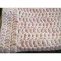 Lovely hand crochet baby blanket