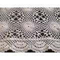 Pretty vintage white cotton crochet doilie