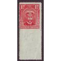 SOUTHERN RHODESIA   -  1924 KGV Admiral 1d imperforated gutter at bottom *MM/UM**