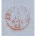 POSTAL HISTORY  - GB  QV 1862  4d pair pale red on commercial entire to Amsterdam