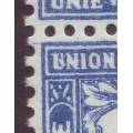 UNION -  Postage Due 1926 3d block Black & blue with VARIETY  *LMM/UM**SACC 15