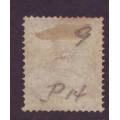 ICELAND - 1876 Issue  16 aur brown (perforation 14x13&1/2) VF USED