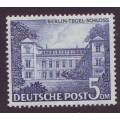 GERMANY - WEST BERLIN  1949 German Building Issue 5 DM dark blue **UM**