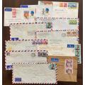 HONG KONG - Mixed covers lot (11 covers). Commercial and registered mails.