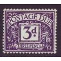 GB - Postage Due 1938 3d violet SG D30  *MM*