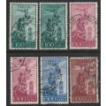 ITALY - 1955/1960  AIRMAILS   Complete set. Wmk Stars VF USED