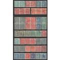 NORWAY - 1962/1975 Definitives Issues part sets, blocks, pairs and singles vf used.