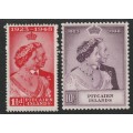 PITCAIRN ISLANDS  -  1948 Silver Royal Wedding Anniversary Complete set *LMM*
