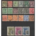 BRITISH ZANZIBAR - Early Issues  Part sets mint and used(21 stamps)