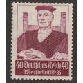 GERMANY - 1934  Welfare Fund Issue  40+35pfg Purple-red *MM* Top value of the set.