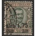 ITALY -  1925 King Victor Emmanuel III  1.75 Lire surcharge on 10L Olive-brown Very Fine USED