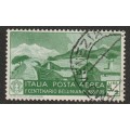 ITALY -  1935 AIRMAIL  Death of Bellini Issue  5+2 lire green SUPERB USED. Top value of the set.
