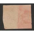 PAPAL STATES - 1867 Issue on coloured glazed paper 20c black on brownish-rose paper. Mint NO GUM