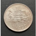 ITALY - 1961  Commemorative 500 Lire Silver coin (11gr)