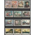 Thematic - PAINTINGS Issues   Very nice selection (38 stamps)