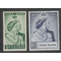 CAYMAN ISLANDS  - 1948 Silver Royal Wedding Anniversary Complete set **MNH**